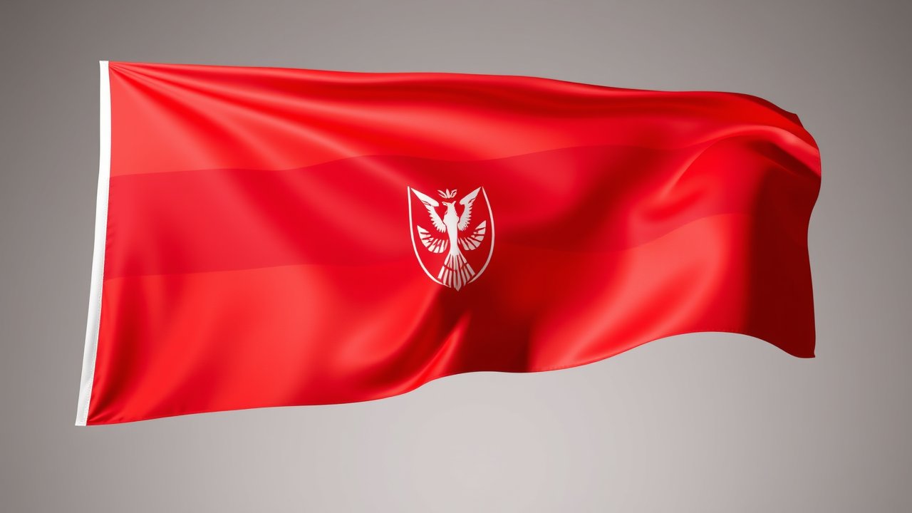 Flag of Belarus 🇧🇾 in 3d glossy render style