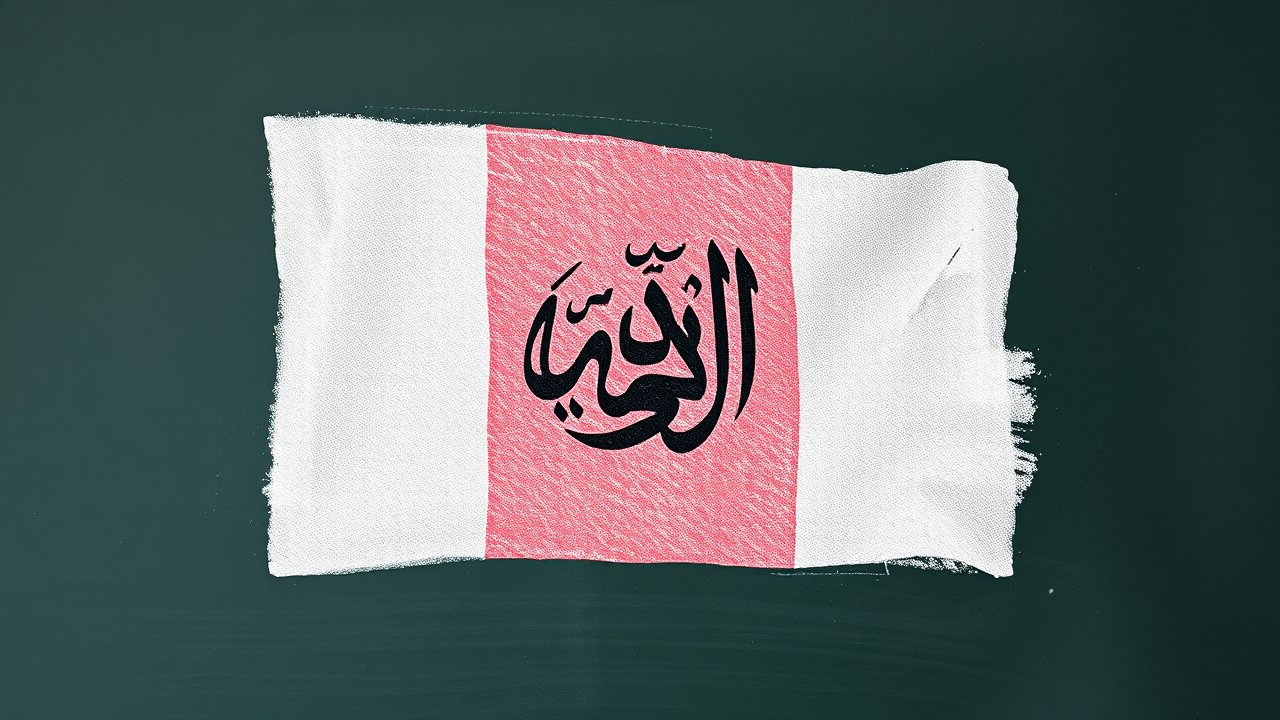 Flag of Afghanistan 🇦🇫 in chalk on blackboard style