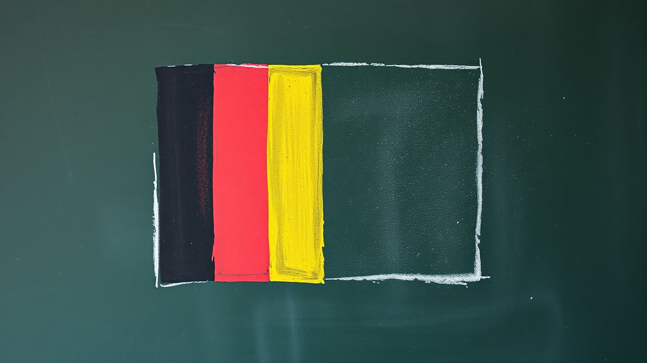 Flag of Belgium 🇧🇪 in chalk on blackboard style