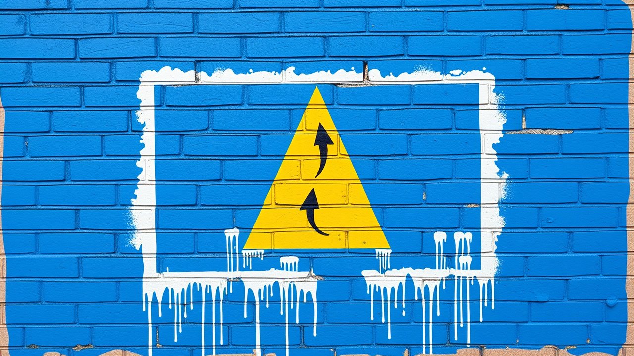 Flag of Saint Lucia 🇱🇨 in street art / graffiti style