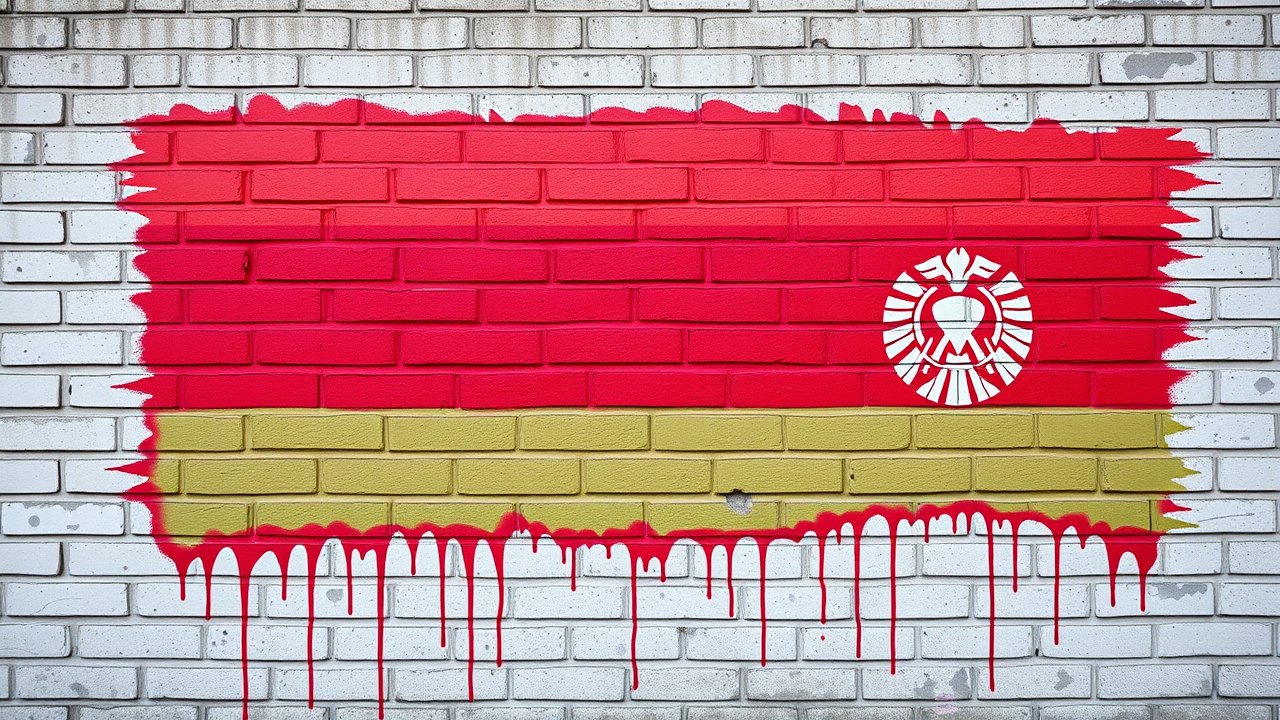 Flag of Belarus 🇧🇾 in street art / graffiti style
