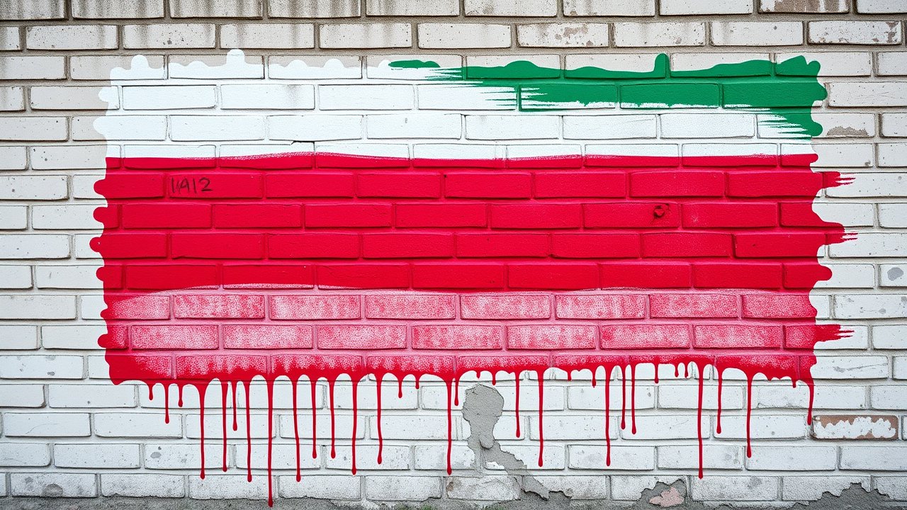 Flag of Bulgaria 🇧🇬 in street art / graffiti style