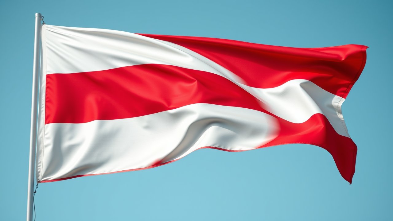 Flag of Luxembourg 🇱🇺 in hyperrealistic wind style