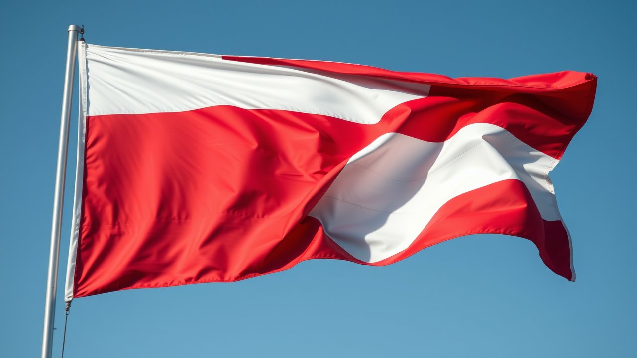 Flag of Netherlands 🇳🇱 in hyperrealistic wind style