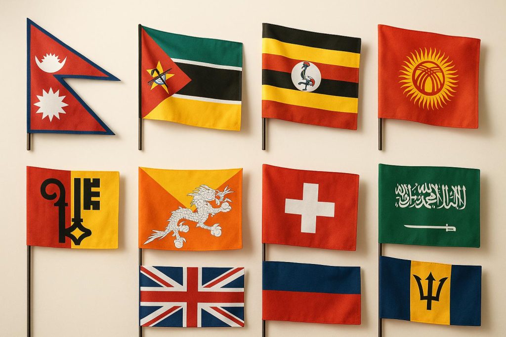10 Most Unique Flags Around the World