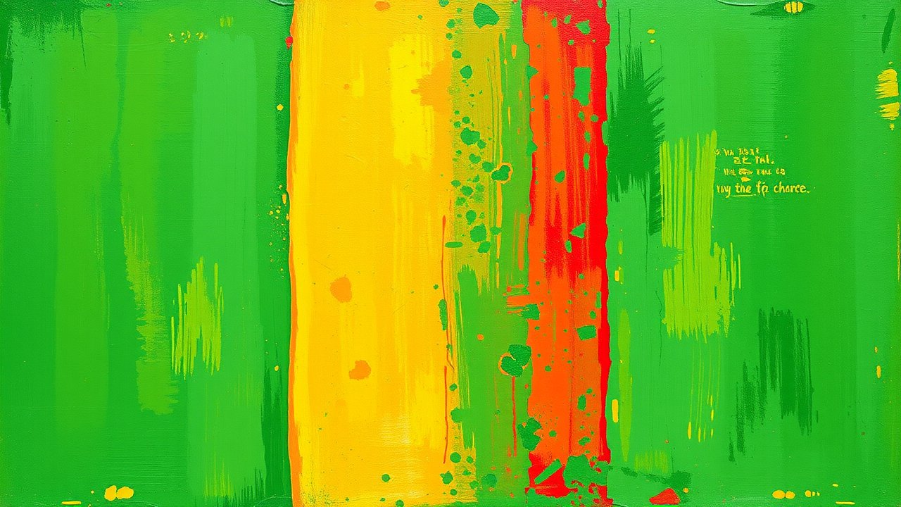 Flag of Mali 🇲🇱 in impressionist oil style