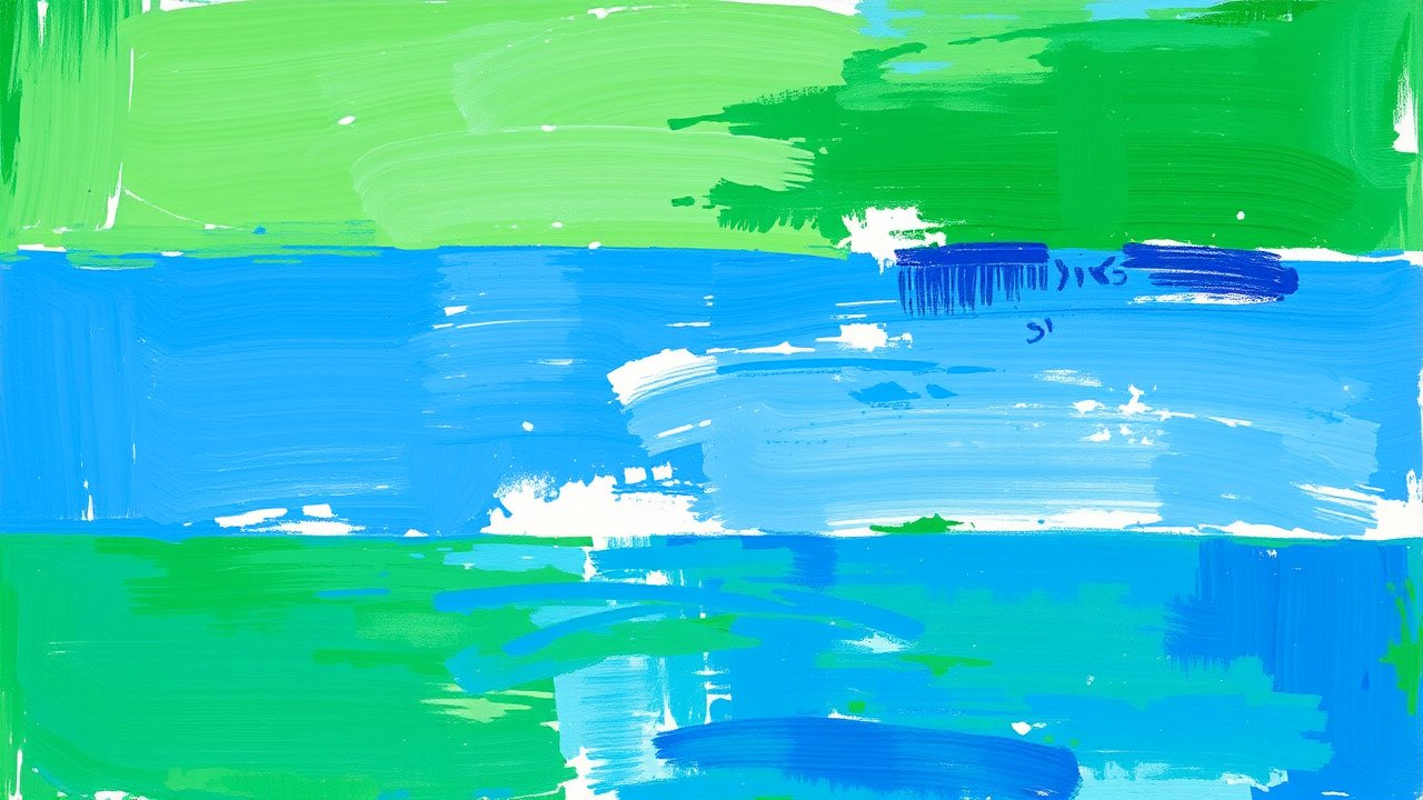 Flag of Sierra Leone 🇸🇱 in impressionist oil style