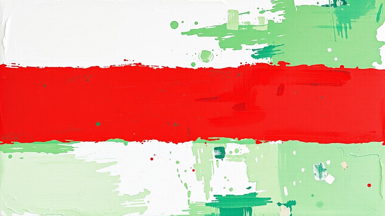 Flag of Bulgaria 🇧🇬 in impressionist oil style