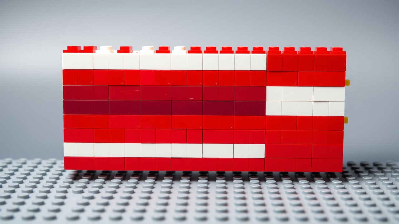 Flag of Thailand 🇹🇠in lego bricks style