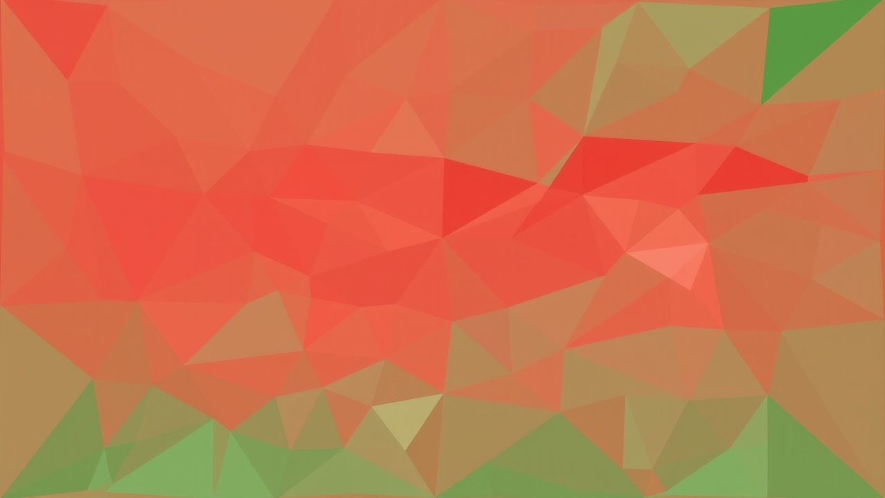 Flag of Hungary 🇭🇺 in low-poly geometric style