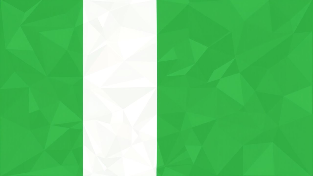 Flag of Ireland 🇮🇪 in low-poly geometric style