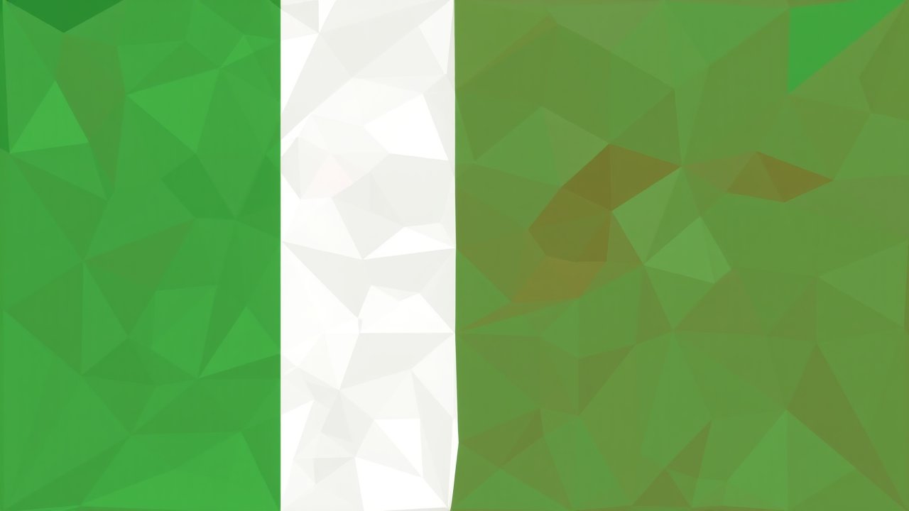 Flag of Italy ๐ฎ๐น (Italian) in low-poly geometric style