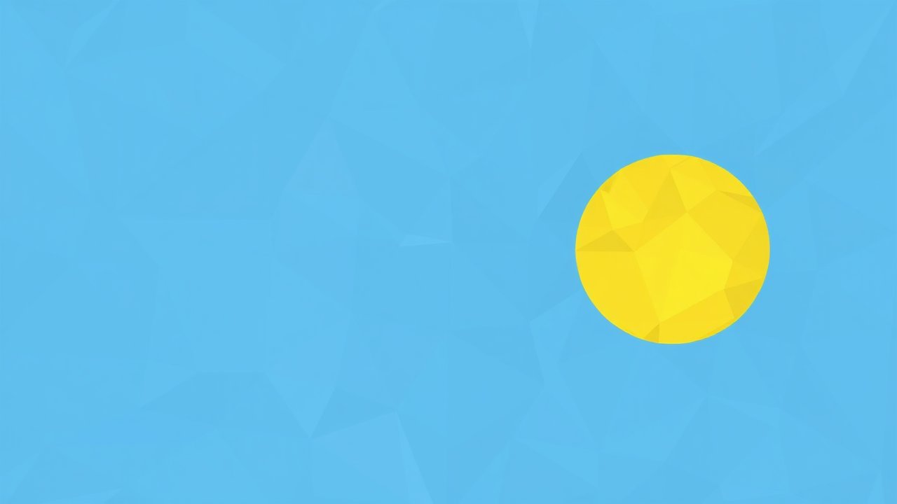 Flag of Palau 🇵🇼 in low-poly geometric style