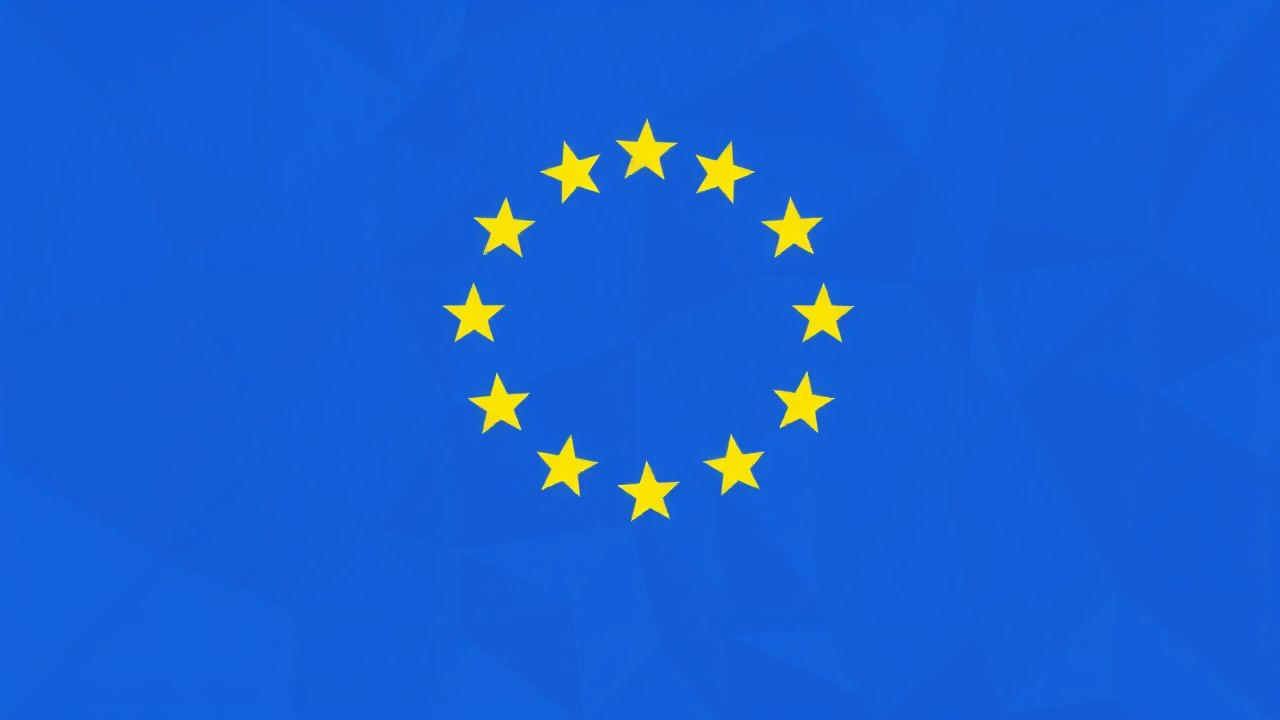 Flag of Cape Verde 🇨🇻 in low-poly geometric style