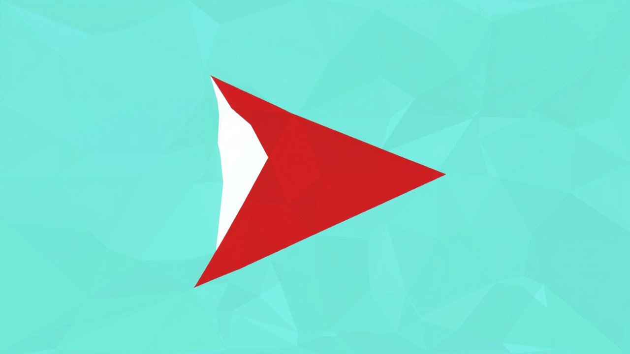 Flag of Djibouti 🇩🇯 in low-poly geometric style