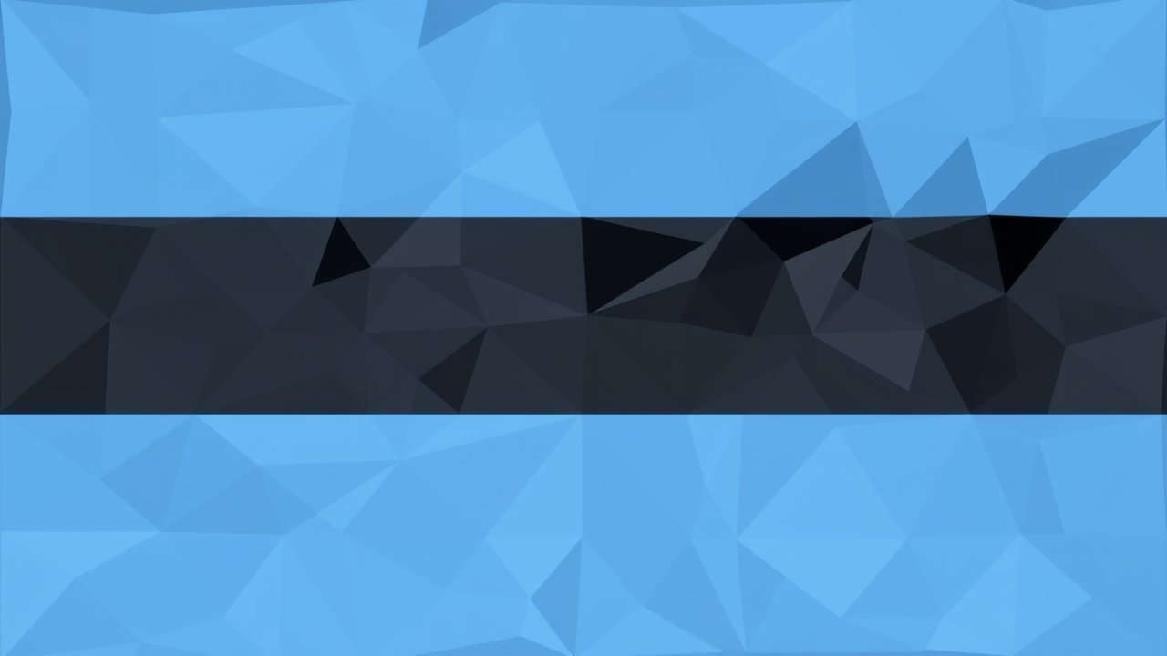Flag of Estonia 🇪🇪 in low-poly geometric style