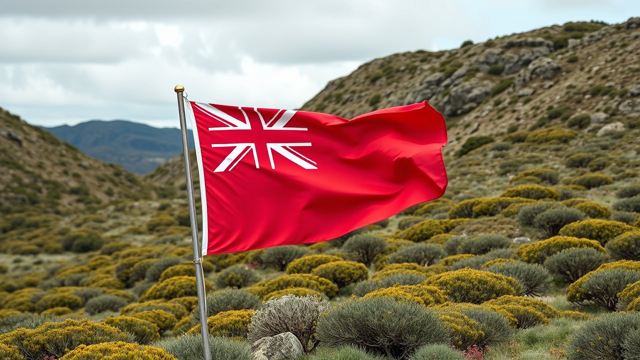 Flag of Bermuda 🇧🇲 in native landscape style