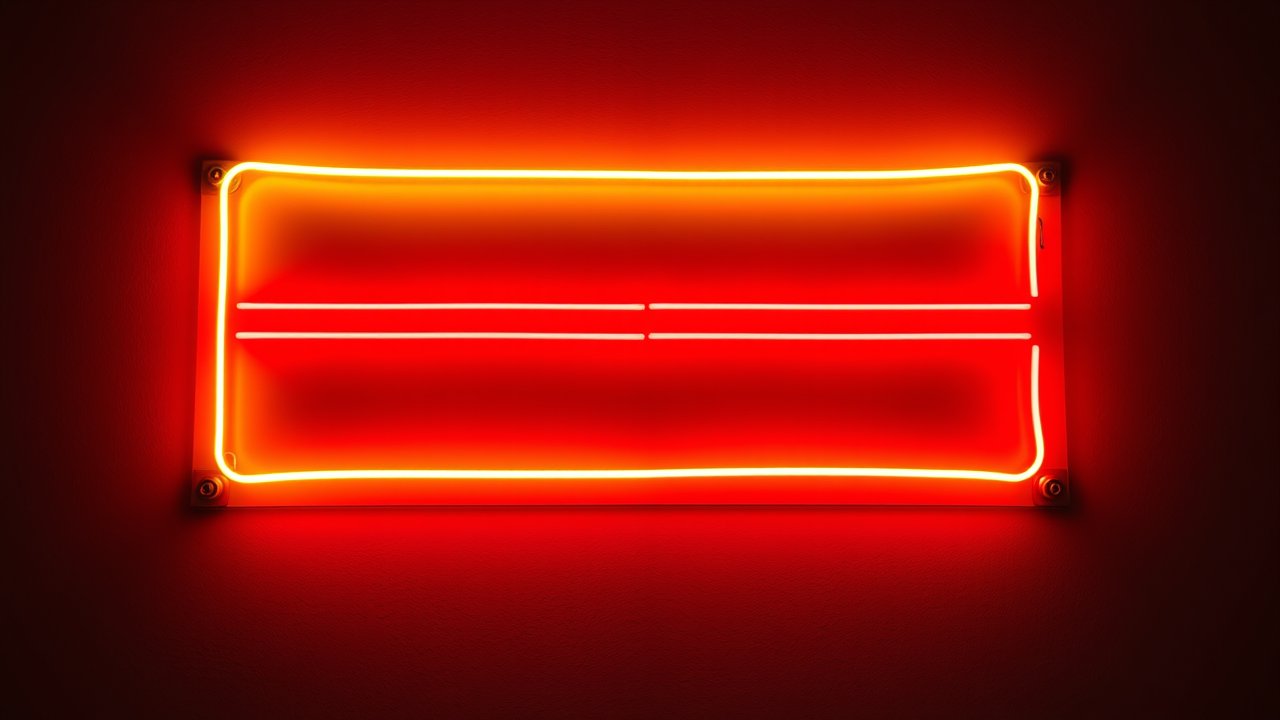 Flag of Lithuania 🇱🇹 in neon sign style