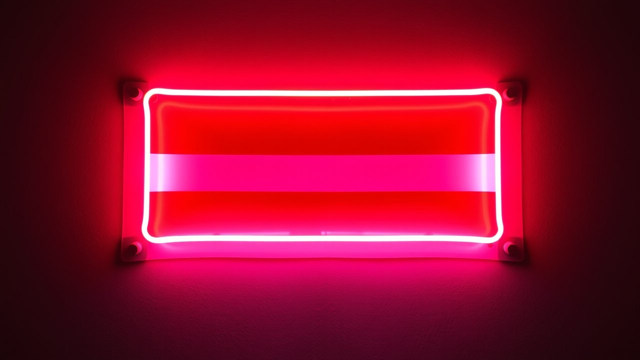 Flag of Luxembourg 🇱🇺 in neon sign style