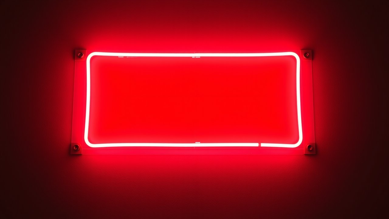 Flag of Poland 🇵🇱 in neon sign style