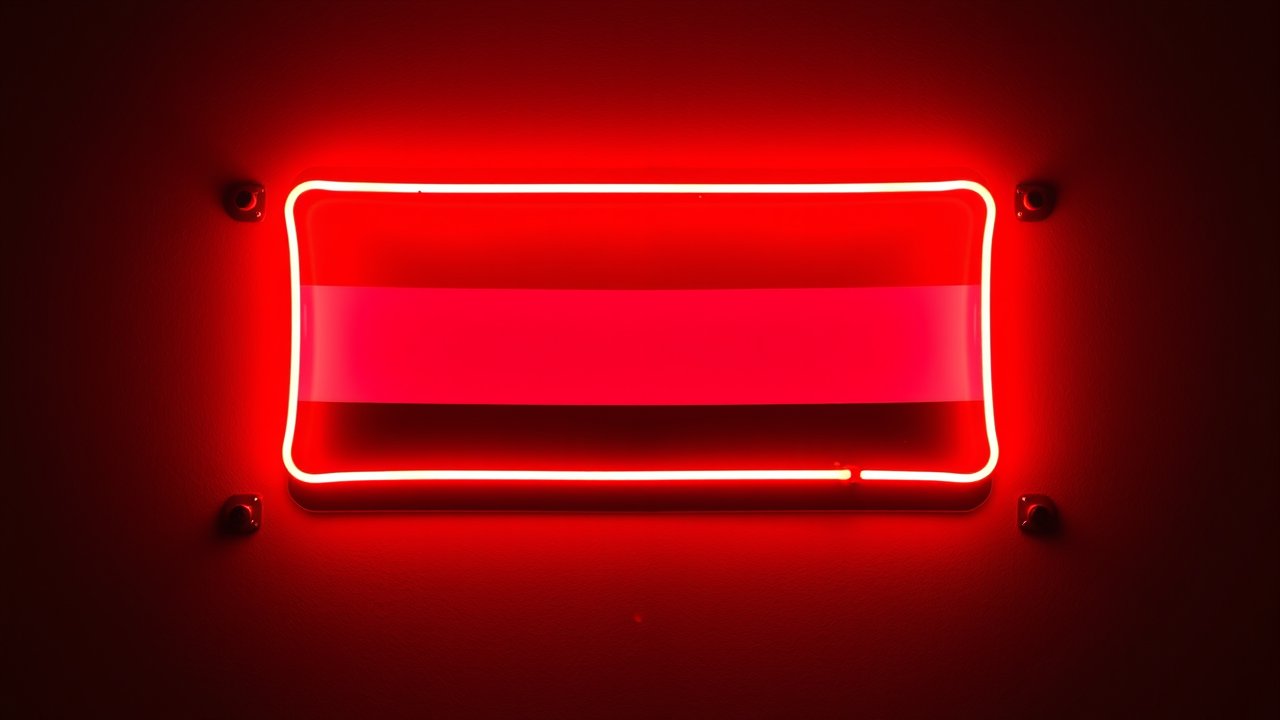 Flag of Yemen 🇾🇪 in neon sign style