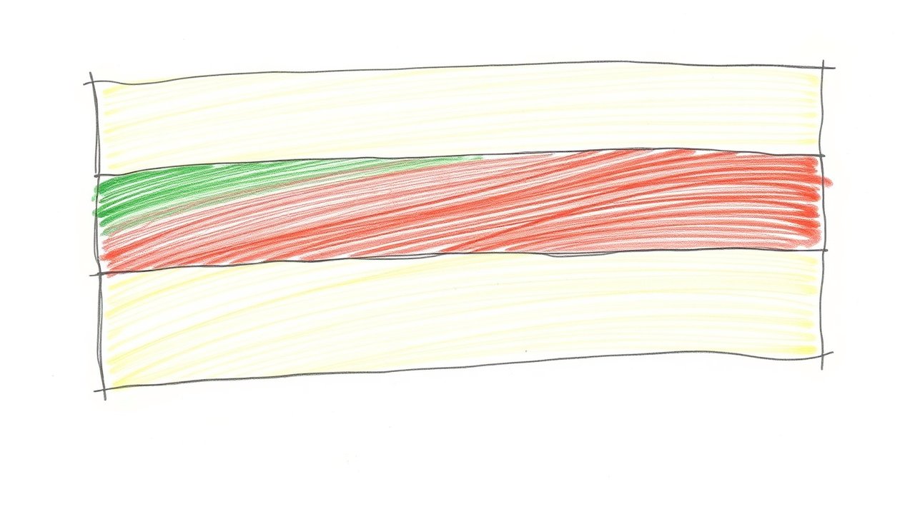 Flag of Lithuania 🇱🇹 in pencil sketch style