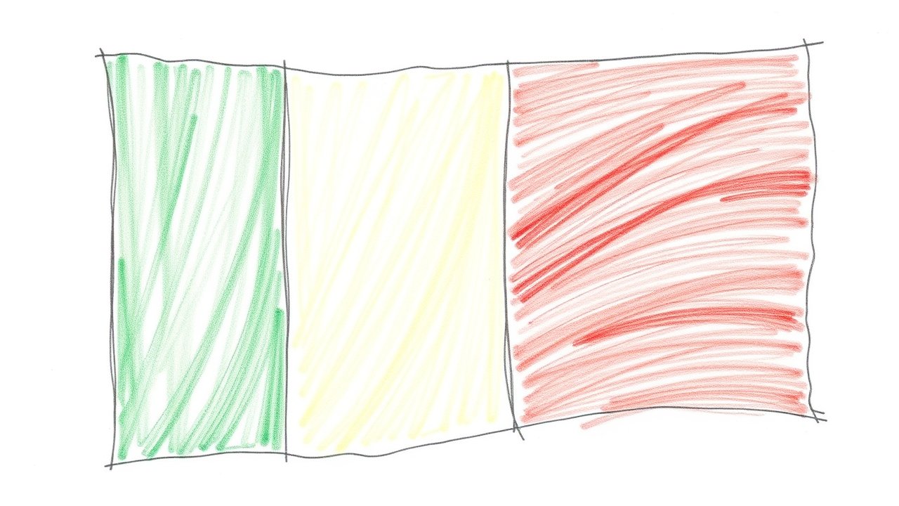 Flag of Mali 🇲🇱 in pencil sketch style