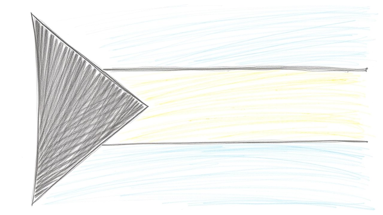 Flag of Bahamas 🇧🇸 in pencil sketch style