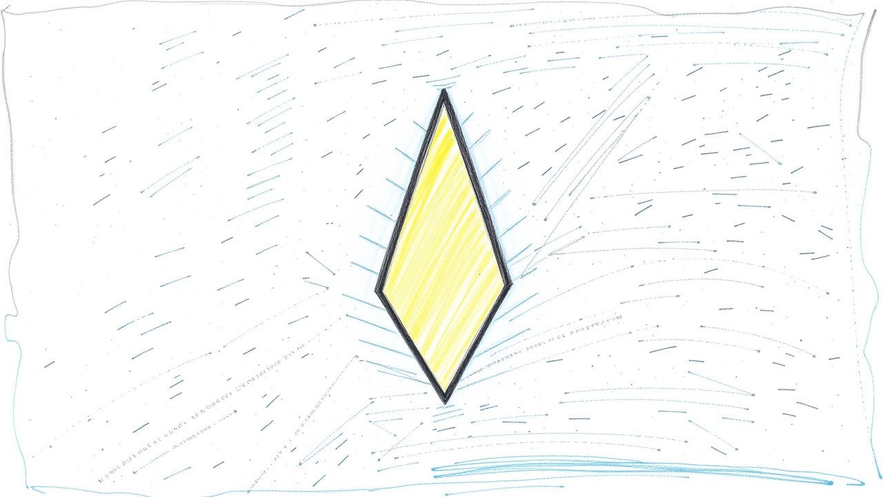 Flag of Saint Lucia 🇱🇨 in pencil sketch style