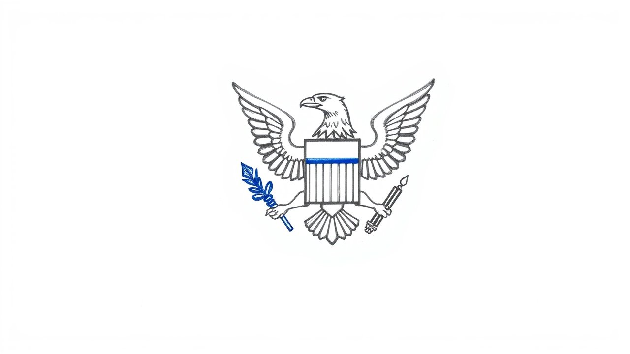 Flag of U.S. Virgin Islands 🇻🇮 in pencil sketch style