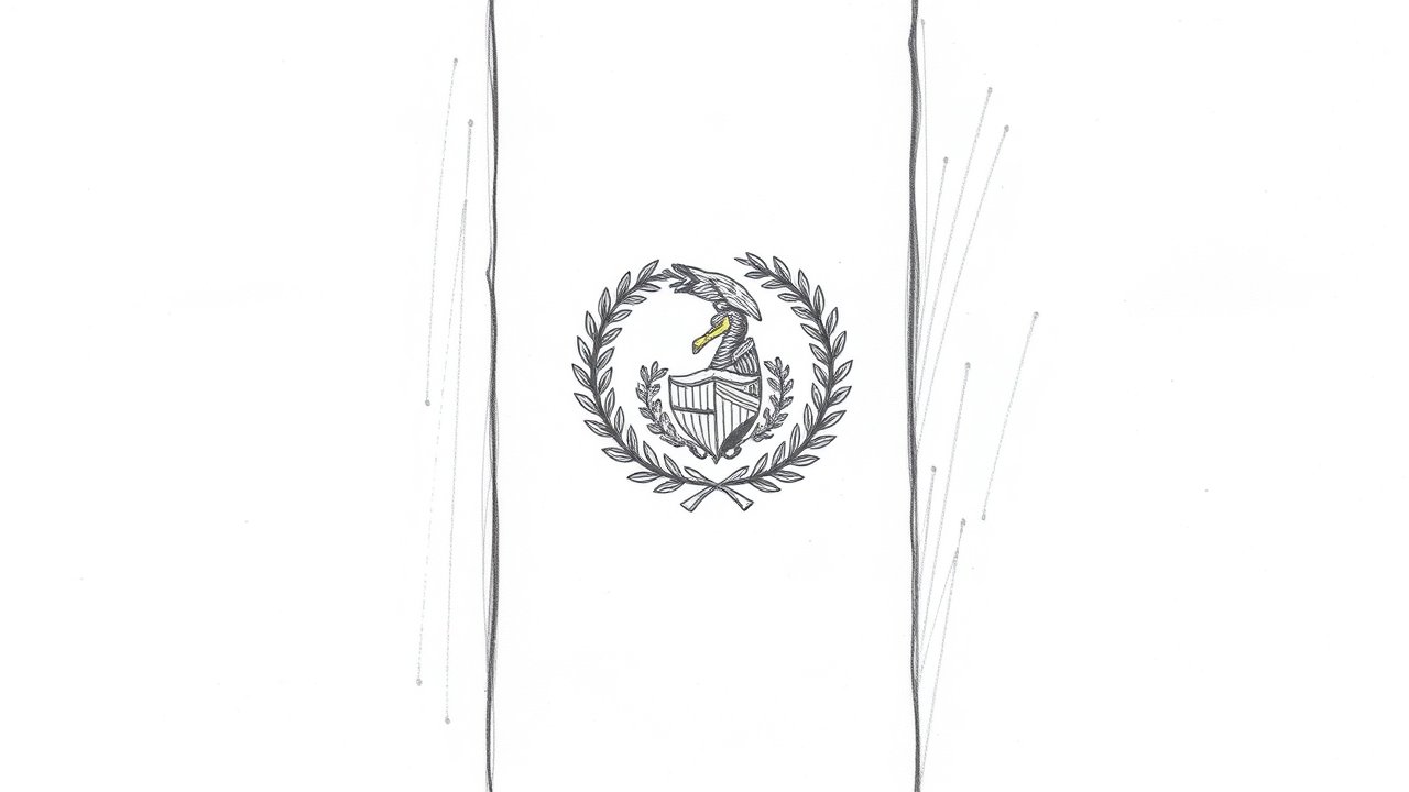 Flag of Guatemala 🇬🇹 in pencil sketch style