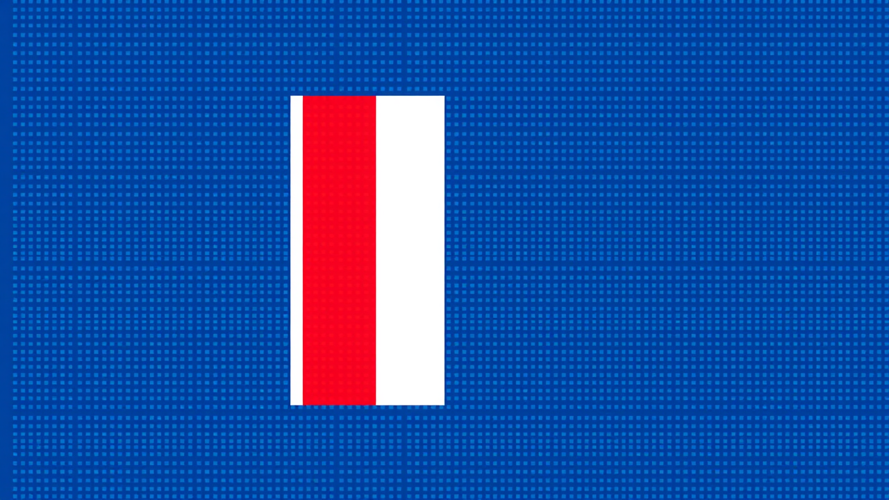 Flag of France in pixel art style