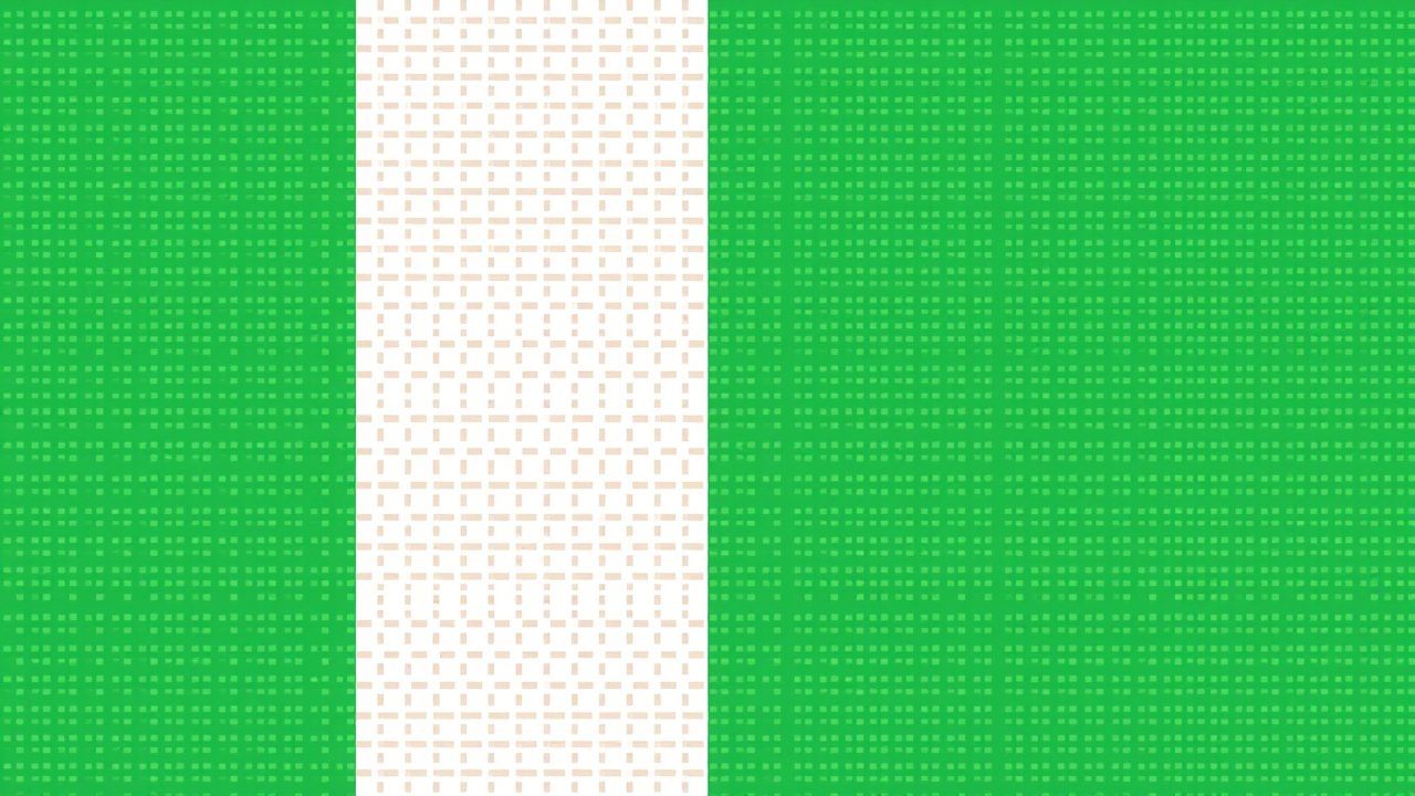 Flag of Côte d’Ivoire 🇨🇮 in pixel art style