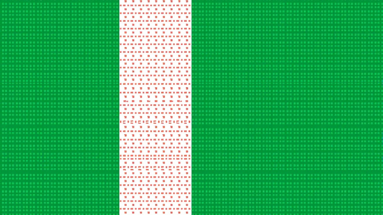Flag of Italy ๐ฎ๐น (Italian) in pixel art style