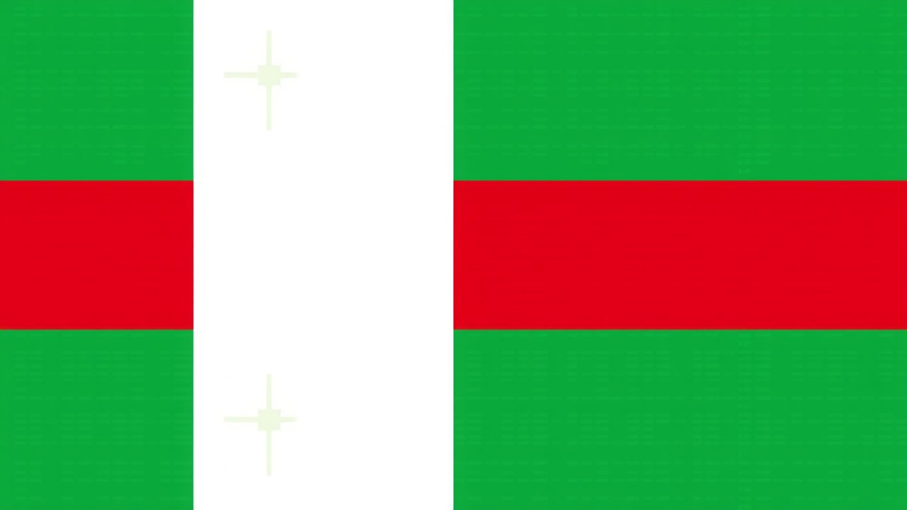 Flag of Madagascar 🇲🇬 in pixel art style
