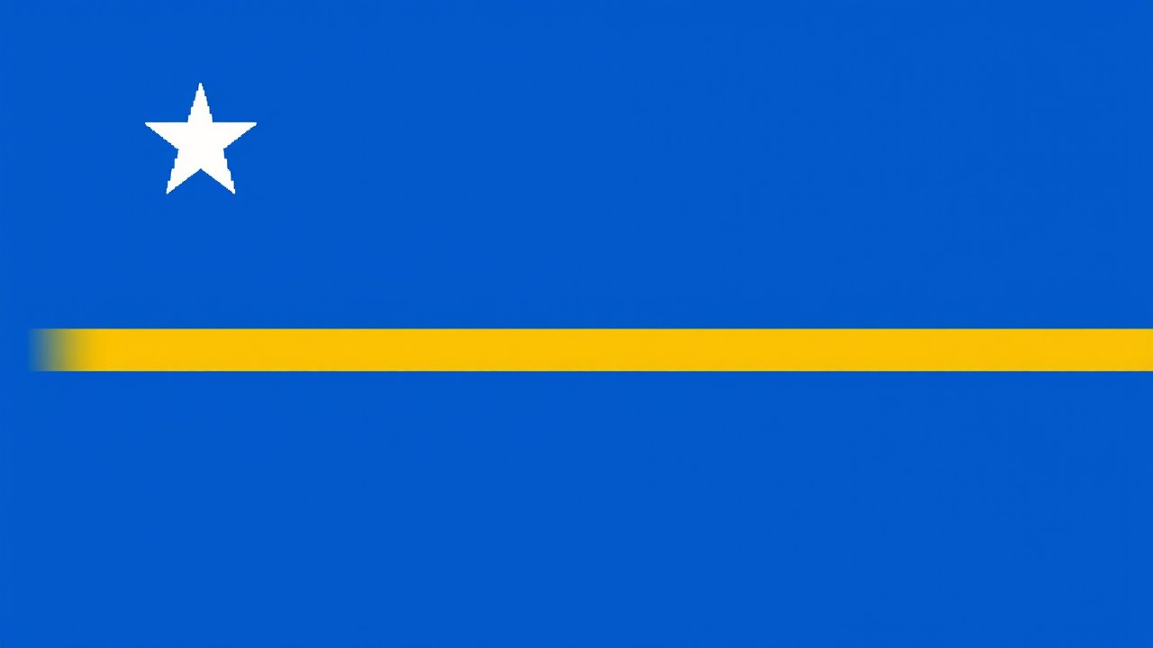 Flag of Nauru 🇳🇷 in pixel art style