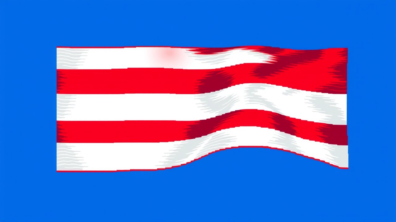 Flag of Netherlands 🇳🇱 in pixel art style