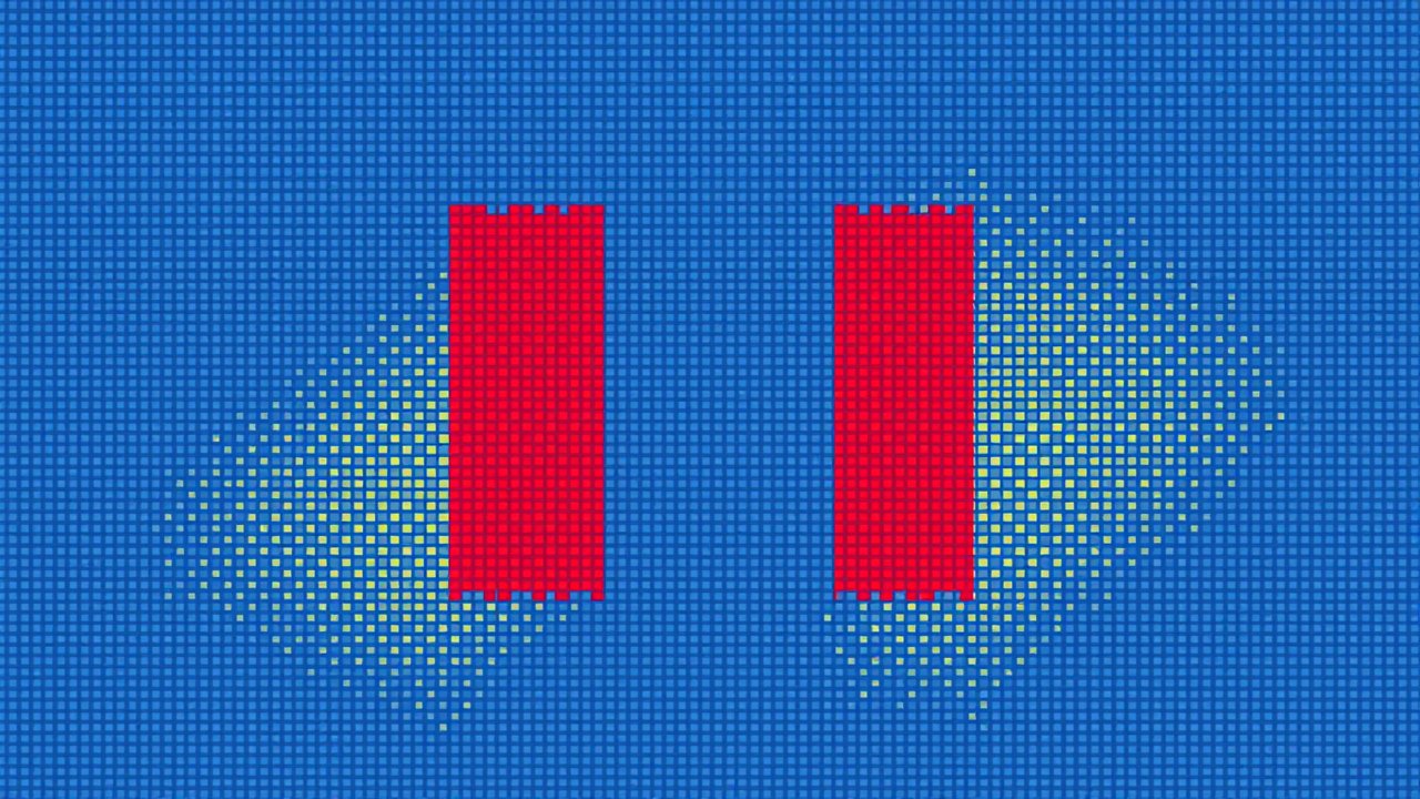 Flag of Romania 🇷🇴 in pixel art style