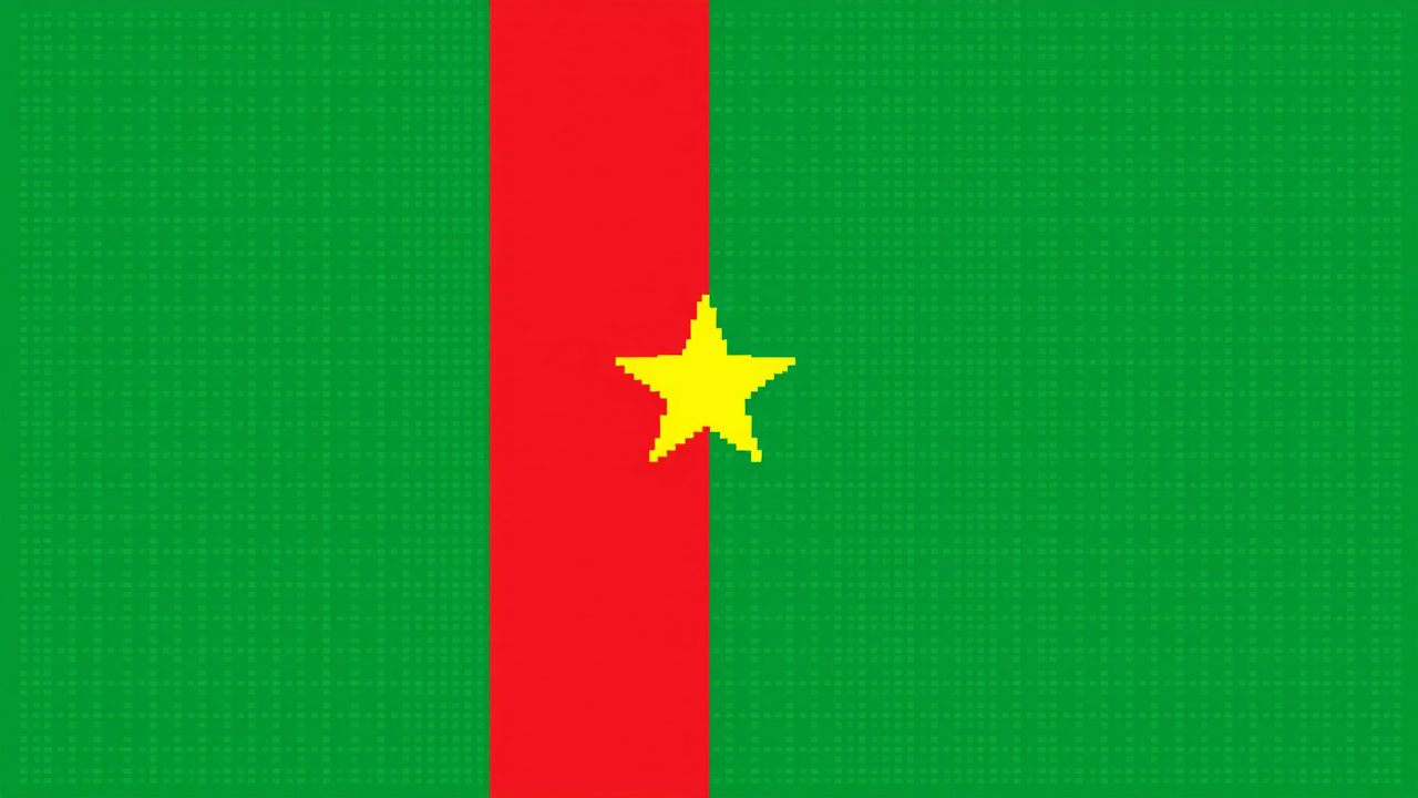 Flag of Senegal 🇸🇳 in pixel art style