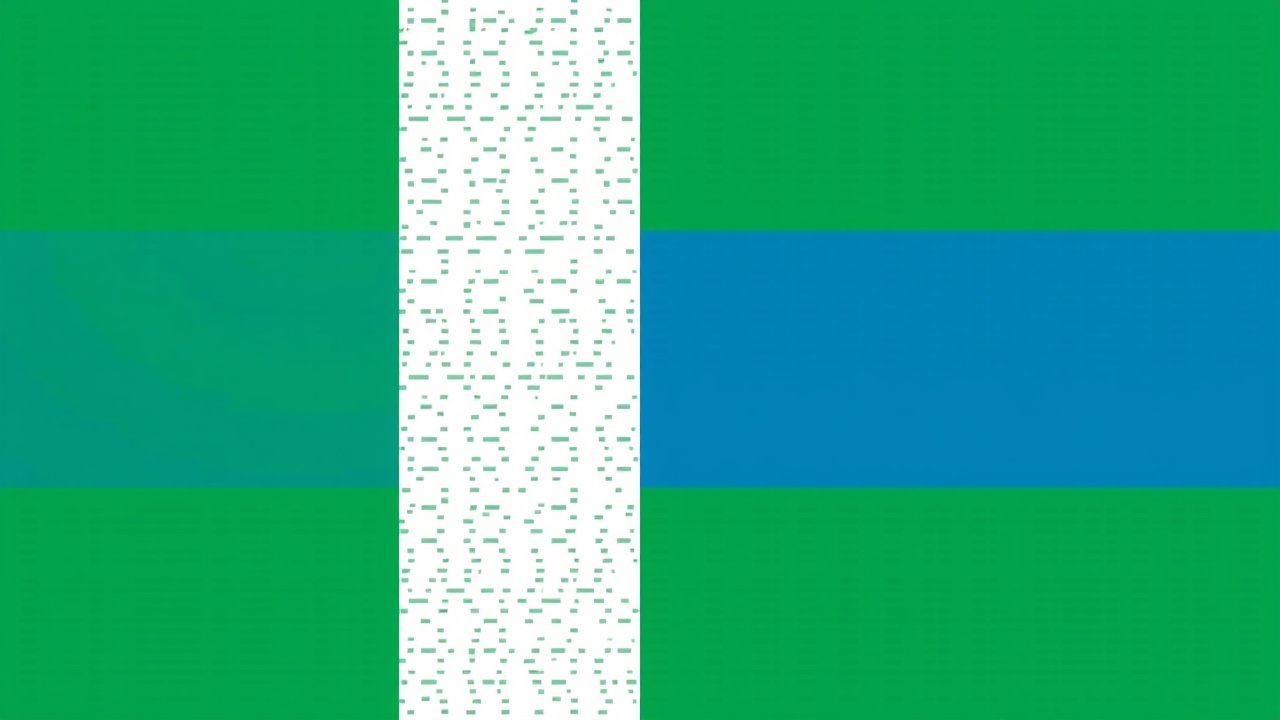 Flag of Sierra Leone 🇸🇱 in pixel art style