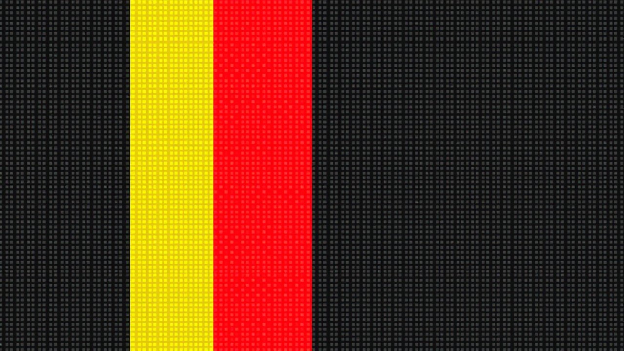 Flag of Belgium 🇧🇪 in pixel art style