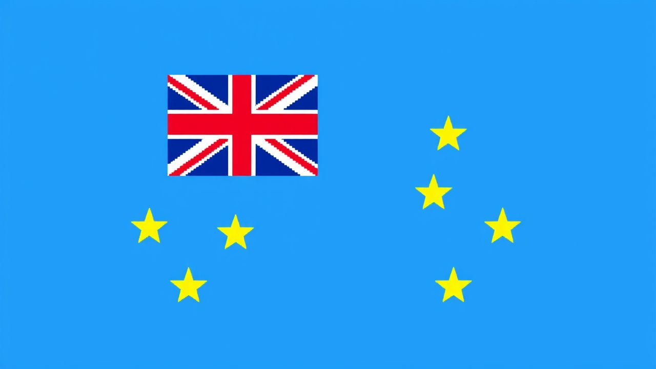 Flag of Tuvalu 🇹🇻 in pixel art style