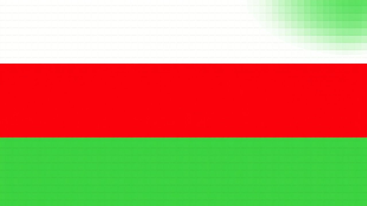 Flag of Bulgaria 🇧🇬 in pixel art style