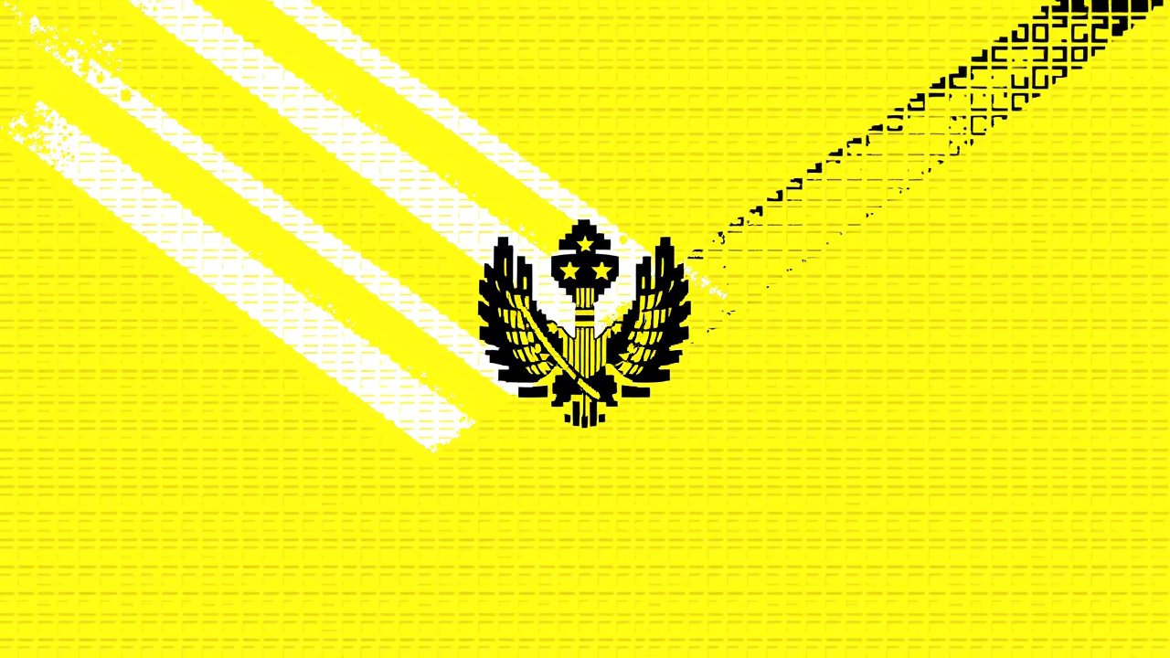 Flag of Brunei 🇧🇳 in pixel art style