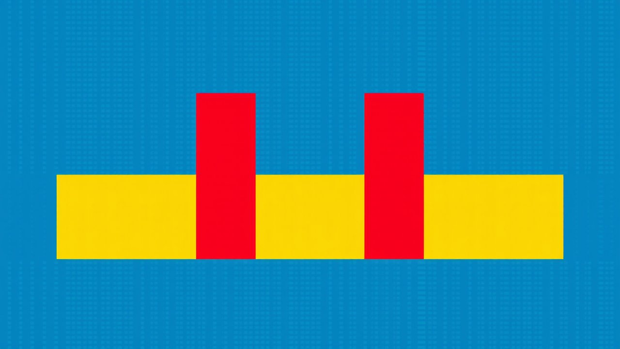 Flag of Chad 🇹🇩 in pixel art style