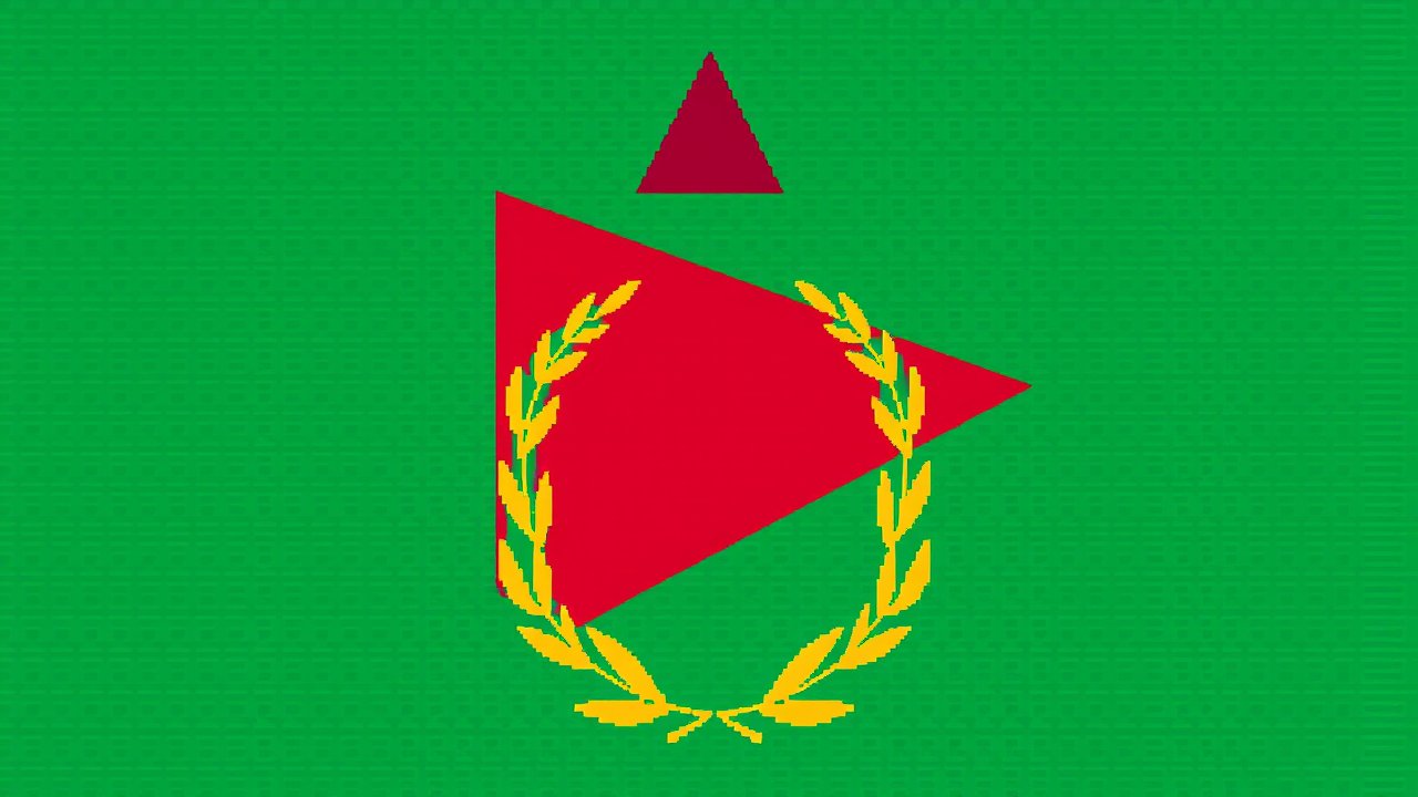 Flag of Eritrea 🇪🇷 in pixel art style