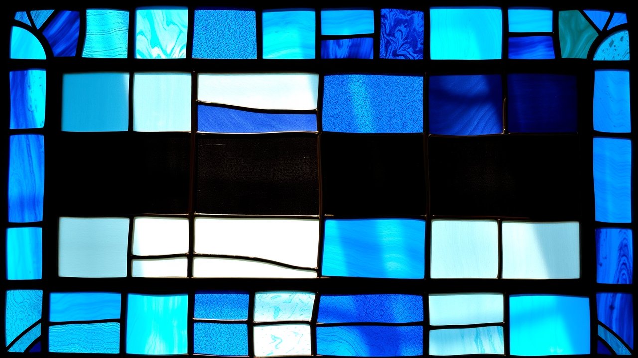 Flag of Estonia 🇪🇪 in stained glass style