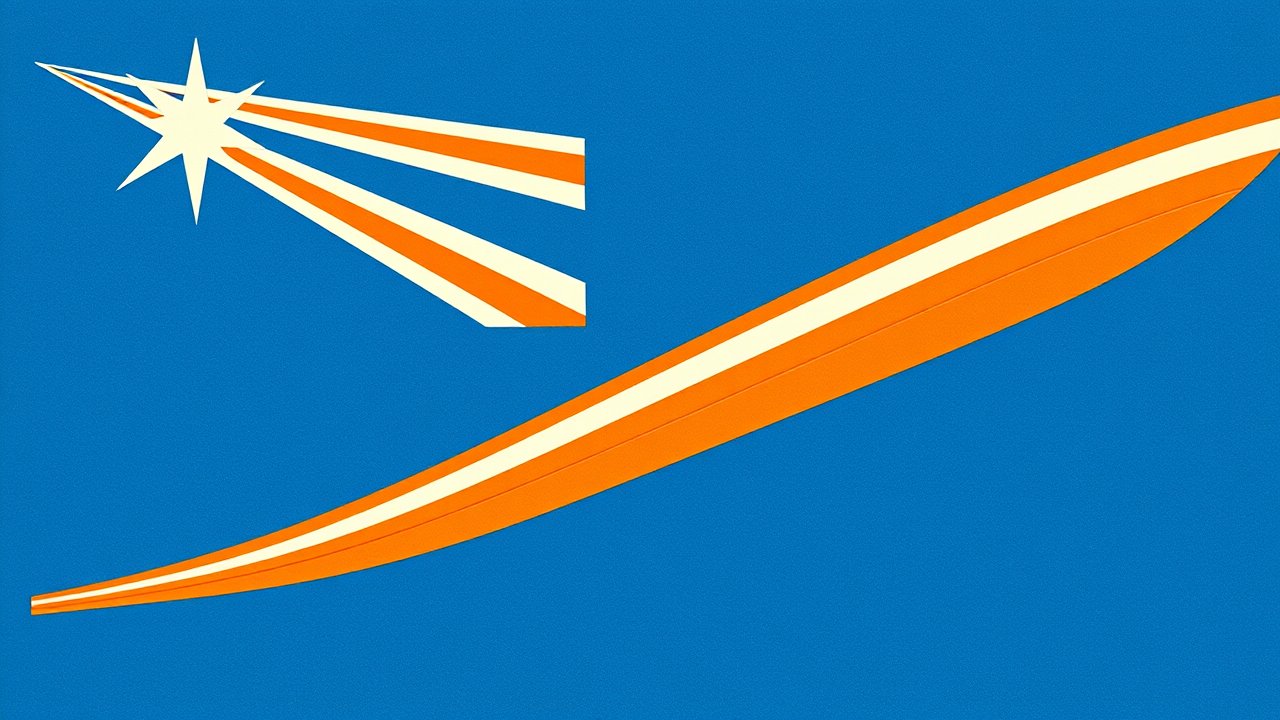 Flag of Marshall Islands 🇲🇠in ukiyo-e woodblock style