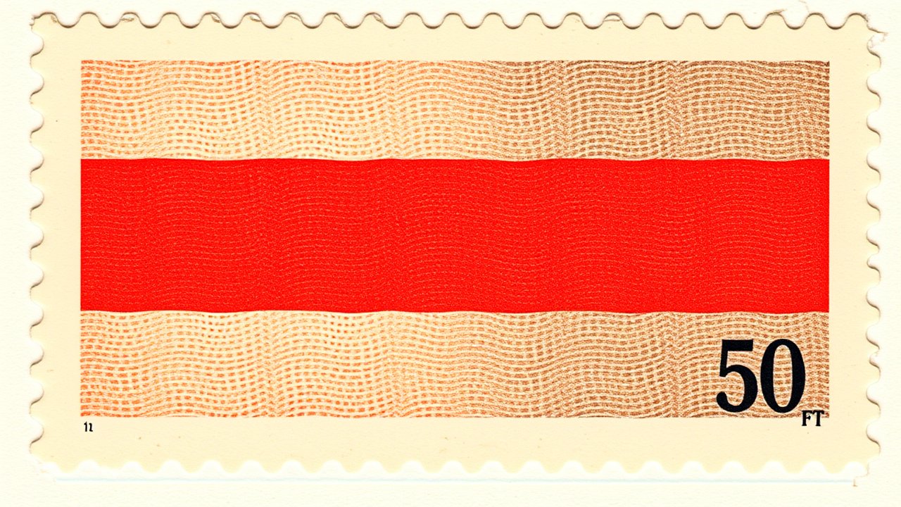 Flag of Yemen 🇾🇪 in vintage postage stamp style
