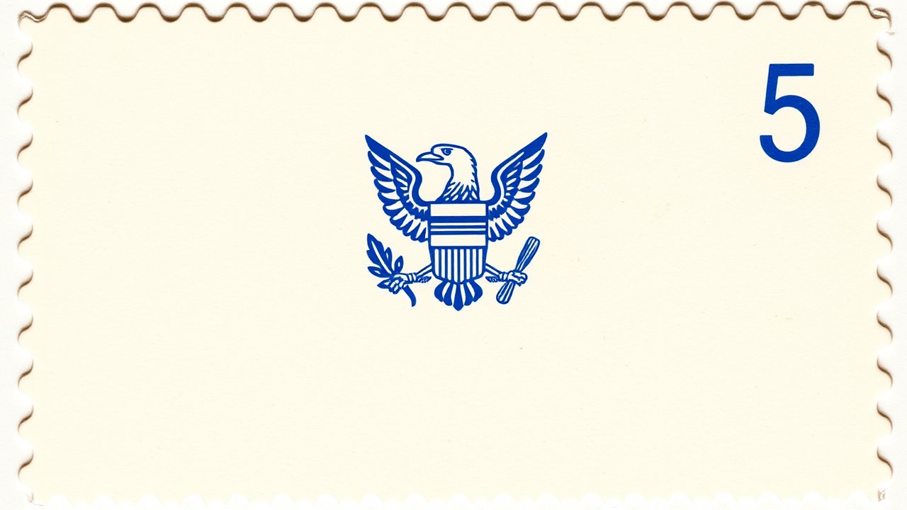 Flag of U.S. Virgin Islands 🇻🇮 in vintage postage stamp style